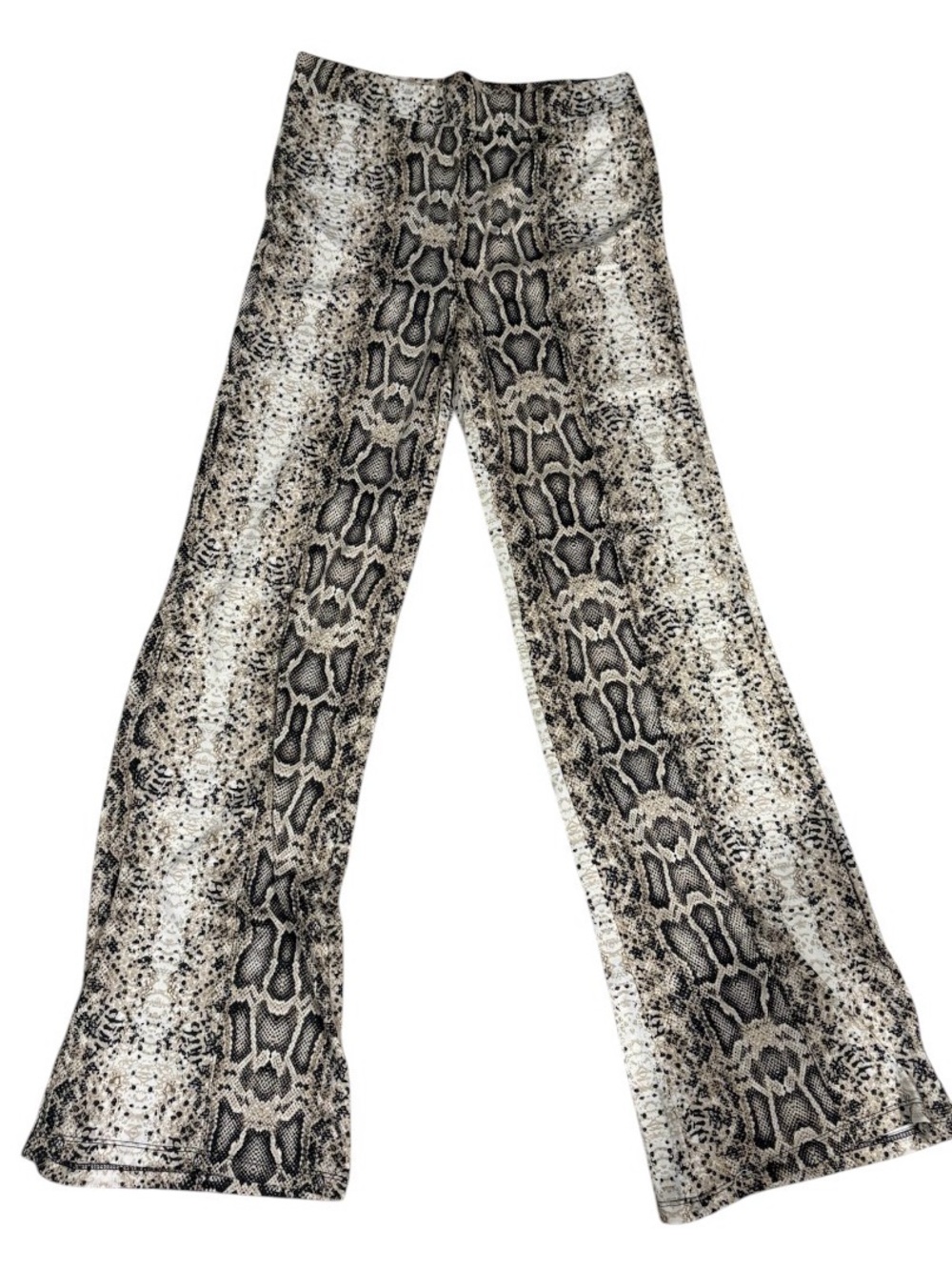 Haute Monde Snake Print Flared Pants - L